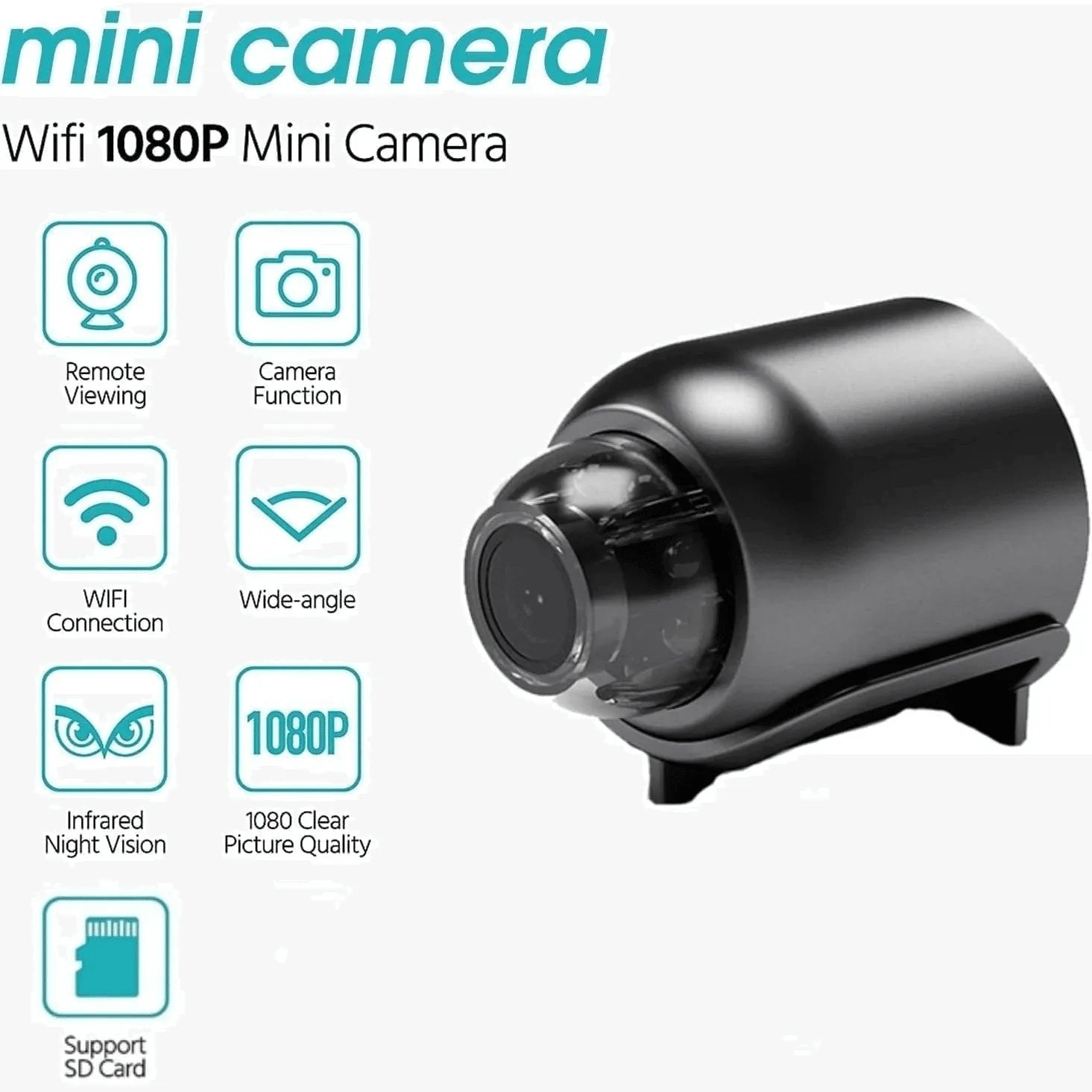 Mini 4K HD Wi-Fi Video Camera